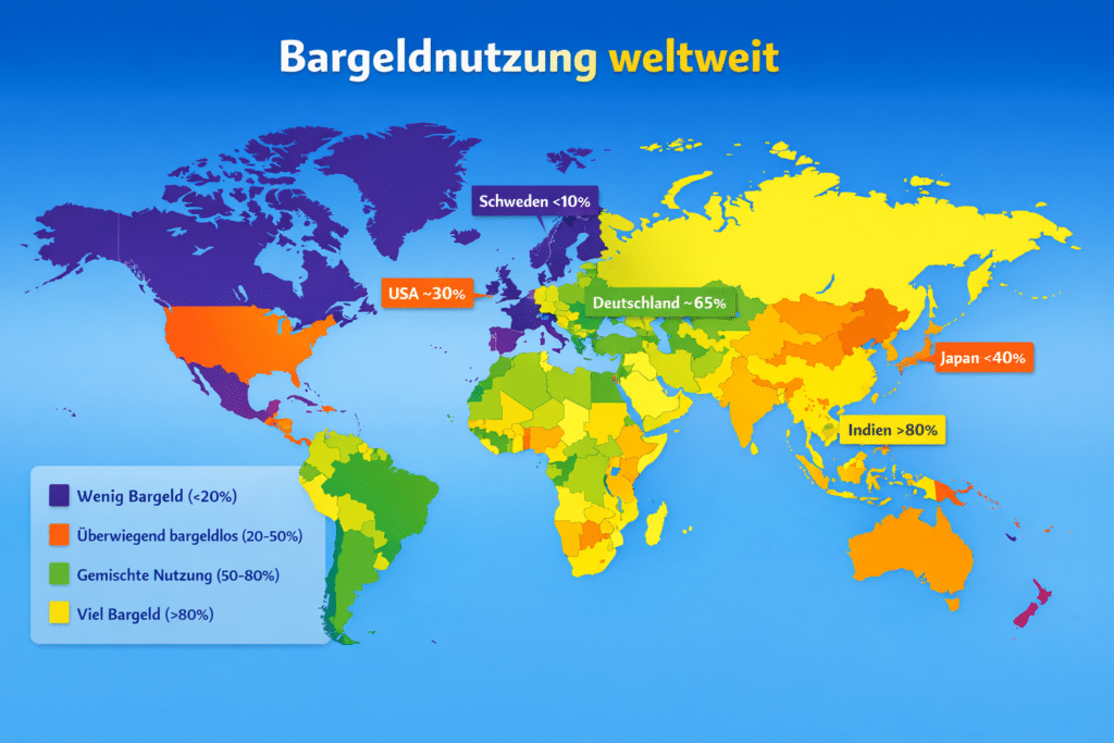 Bargeldnutzung weltweit